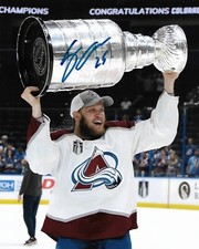 Logan O'Connor Signed 8x10 Photo Stanley Cup Colorado Avalanche Autographed COA