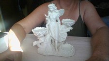 Gorgeous!! PartyLite Retired Ariana's Garden Fairy 3 Tealight Candleholder Angel