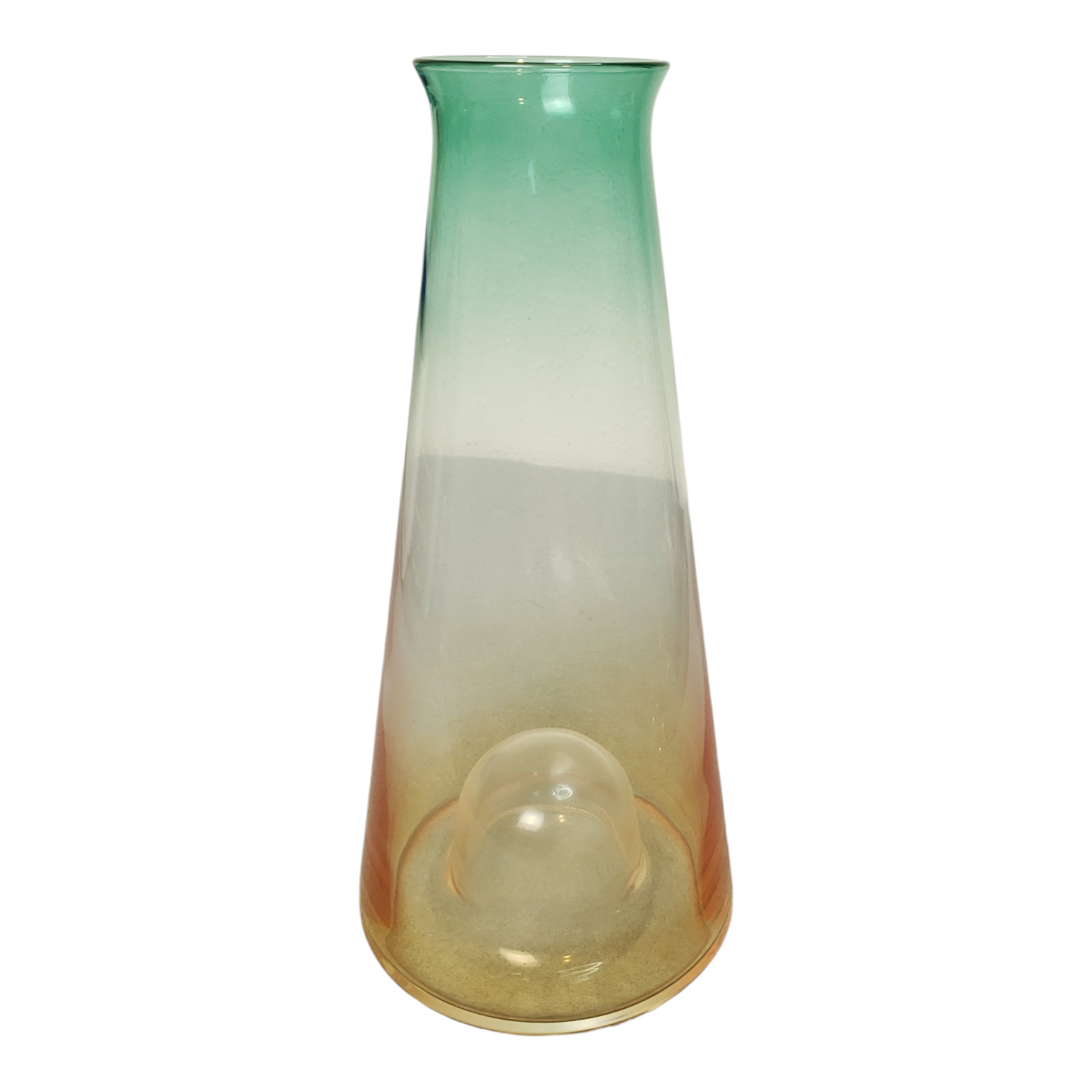 5pcs Glass Water Carafe w/ 4 Tea Cups Set Colorful Ombre Designer 