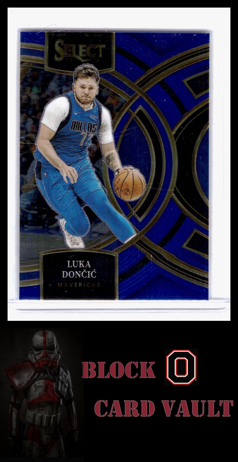 2023-24 Panini Select #150 Luka Doncic Blue Prizms