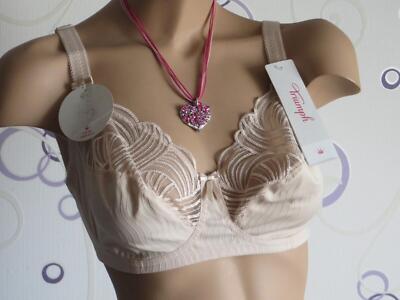 Triumph Modern Elegance N BH ohne Bügel mit Spitze beige Gr 80D NEU