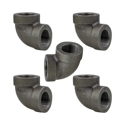 BXNL0212-5 Malleable Iron FNPT Threaded Nipples Connector, Connects to 2-1/2 ...
