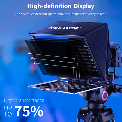 テレプロンプター X14 RT-110 NEEWER NEEWER Teleprompter X14 with RT-110 Remote for iPad Android Tablet