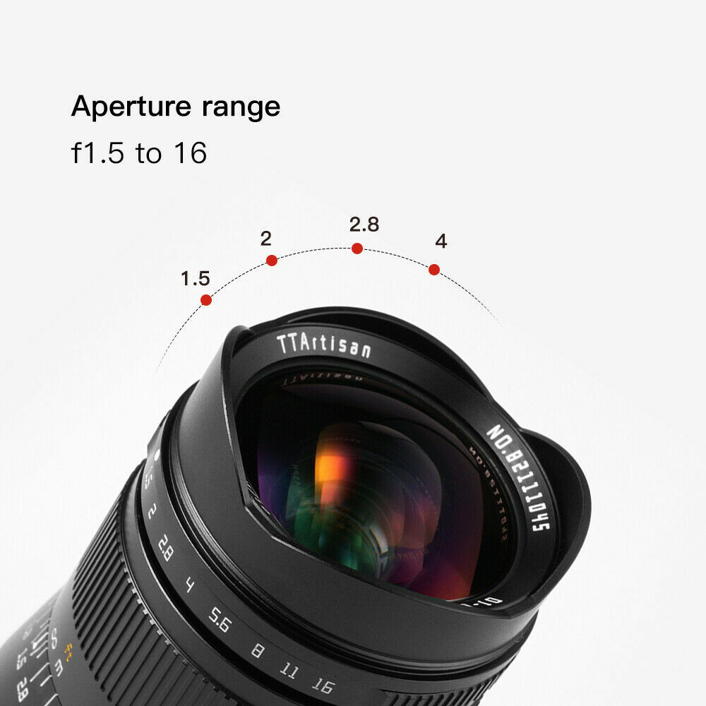TTArtisan 21mm F1.5 Full Frame MF Lens for Sony E Mount APSH DSLR