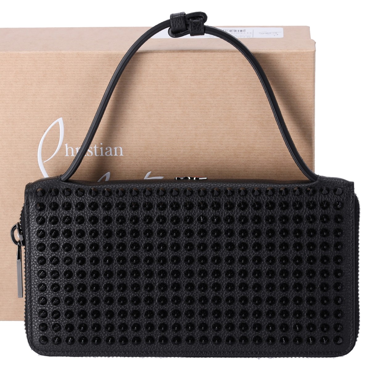 Christian Louboutin Panettone XL Wallet Black Studded | eBay