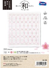 Olympus Sashiko Kit Embroidery Japan Craft set Nagomi Hanaguruma SK-458