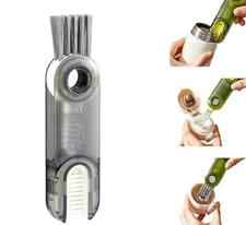 3-in-1 Cleaning Brush Set for Bottle, Cup, Lids & Straws – Multi-Use Cleaner Kit