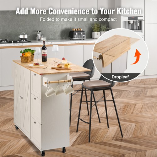 VEVOR kitchen trolley serving trolley side trolley kitchen island towel holder 136 kg - Picture 6 of 12