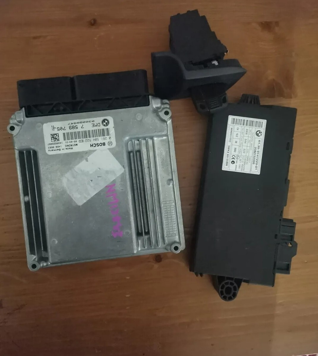 Engine Computer Board ECU KIT 7589705 0261S04522 Fits BMW- E90 E60 