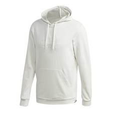 New Comfy 2XL Ivory Beige Adidas Embroidered Hoodie w/Adjustable Hood GD3833