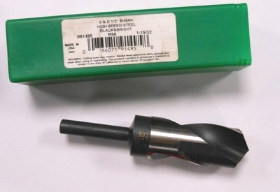 Silver Deming Reduced Shank Drill 1-15/32'' HSS 118° 1/2'' Shank