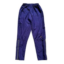 VTG Nike Track Pants Purple Athletic Windbreaker Zip Ankle Women's M 90s Retro