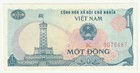 1985 VIETNAM, 1 DONG, CRISP UNC BANKNOTE, P-90