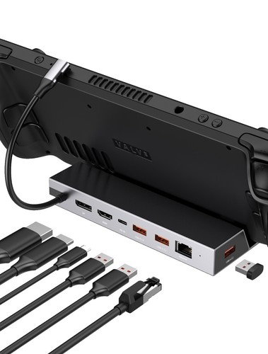 Wokyis M5 - Base di connessione per Mac mini M4 (schermo HD da 5 pollici, custodia SSD M.2 NVMe, lettore di schede SD/Micro SD 4.0, 4 porte USB-A, 1 Wokyis M5 - Base di connessione per Mac mini M4 (schermo HD da 5 pollici, custodia SSD M.2 NVMe, lettore di schede SD/Micro SD 4.0, 4 porte USB-A, 1