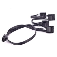 6pin PCI-E to 4 Molex 4pin Power Supply Cable for Corsair RM PSU