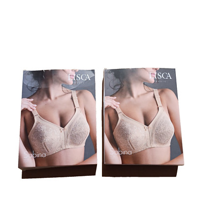 2 x LISCA Bra No Wire Comfort Sabina 157 UK 40D EU 90D FR 105D 151839