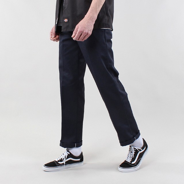 dark navy work trousers