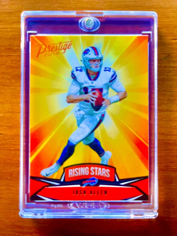 Josh Allen RARE GOLD RISING STARS INVESTMENT CARD SSP PANINI BUFFALO BILLS MINT - Image 2 of 4