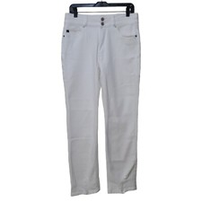 NWT Kancan Cadence Ultra High Rise Slim Straight Leg Jeans Womens 11/29 White