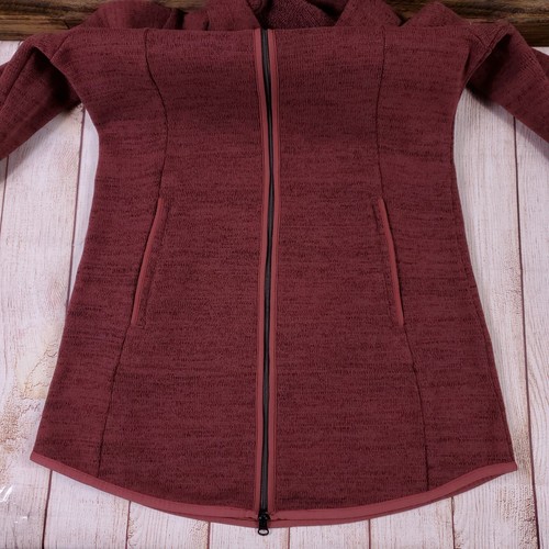 Kuhl Sweater Womens Size S Burgundy Full Zip Hoody Fleece - Picture 13 of 22