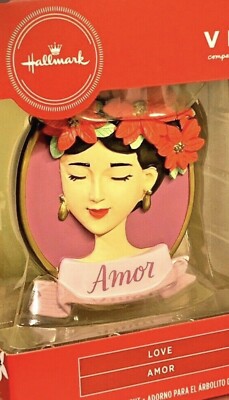 Hallmark Vida Love Amor Woman NEW 2020 Window Box Xmas Ornament Spanish ...
