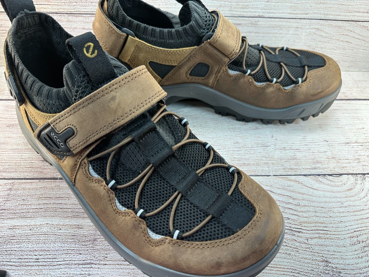 Ecco offroad Hiking Shoes Mens Size Cocoa Black Camel Outdoor *TRY ON  ONLY