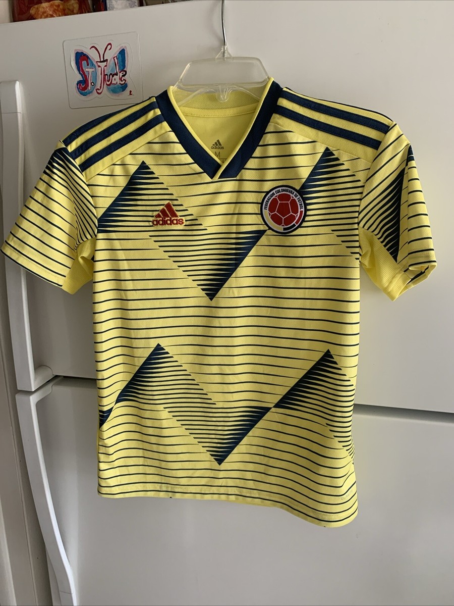 Adidas Colombia National Team Soccer Futbol Jersey 2019 Youth Size