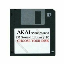Akai S5000 / S6000 Floppy Disk EM Sound Library 10 Choose Your Disk