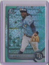 2022 Bowman Chrome Mega Box Prospects Aqua Refractors #BCP99 Alejandro Pie