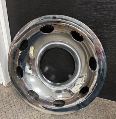 Phoenix USA Chrome Quick Trim 15'' Trailer Wheel Cover Ring QT655CLO