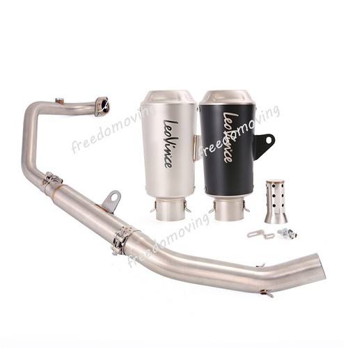 For CF Moto NK250 250SR NK300 300SR Exhaust System Front Muffler Pipe Silencer - Foto 1 di 15