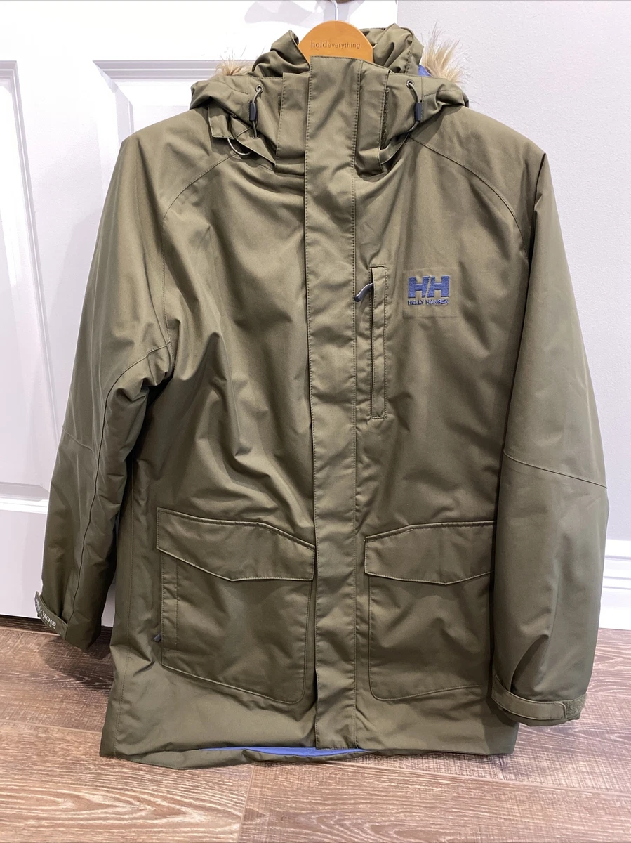 Helly Hansen Dubliner Insulated Parka Jacket Green Waterproof Menu0026#039;s  Medium M | eBay