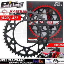 JT Rear Sprocket Steel Black 520-47T For HONDA CRF250