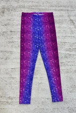 Sun Tail Bali Blush Kids Mermaid Leggings Swimmable NEW Scale Print Polyester