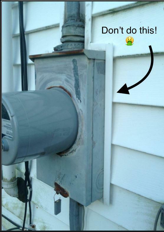 16” Meter Base Vinyl Siding J-Block 1-3/8