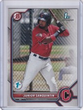 2022 Bowman 1st Edition #BPPF-80 Junior Sanquintin Cleveland Guardians