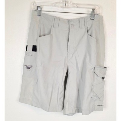 Columbia PFG Performance Fishing Gear Cargo Shorts Tan Men's Size 30 Outdoors