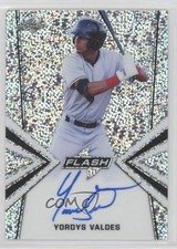 2020 Leaf Flash Flashback Base Auto Yordys Valdes #BA-YV1 Auto fm0