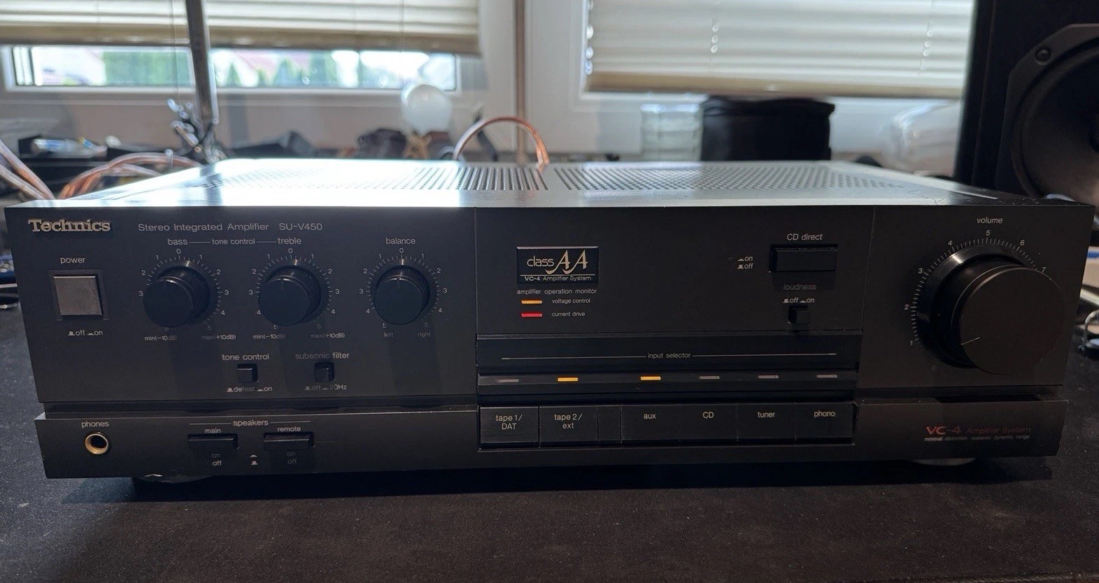 Technics SU-V450 Stereo Integrated Amplifier Class A 2-Kanal Schwarz