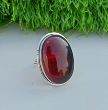 Garnet Gemstone Ring 925 Sterling Silver Handmade Statement Ring All Size C518