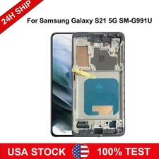 For Samsung Galaxy S21 5G SM-G991 TFT  Display LCD Touch Screen Digitizer Frame