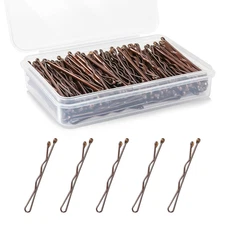 Mini Bobby Pins, 150 Count 1.38 Inch Small Hair Bobby Pins with Storage Box for 