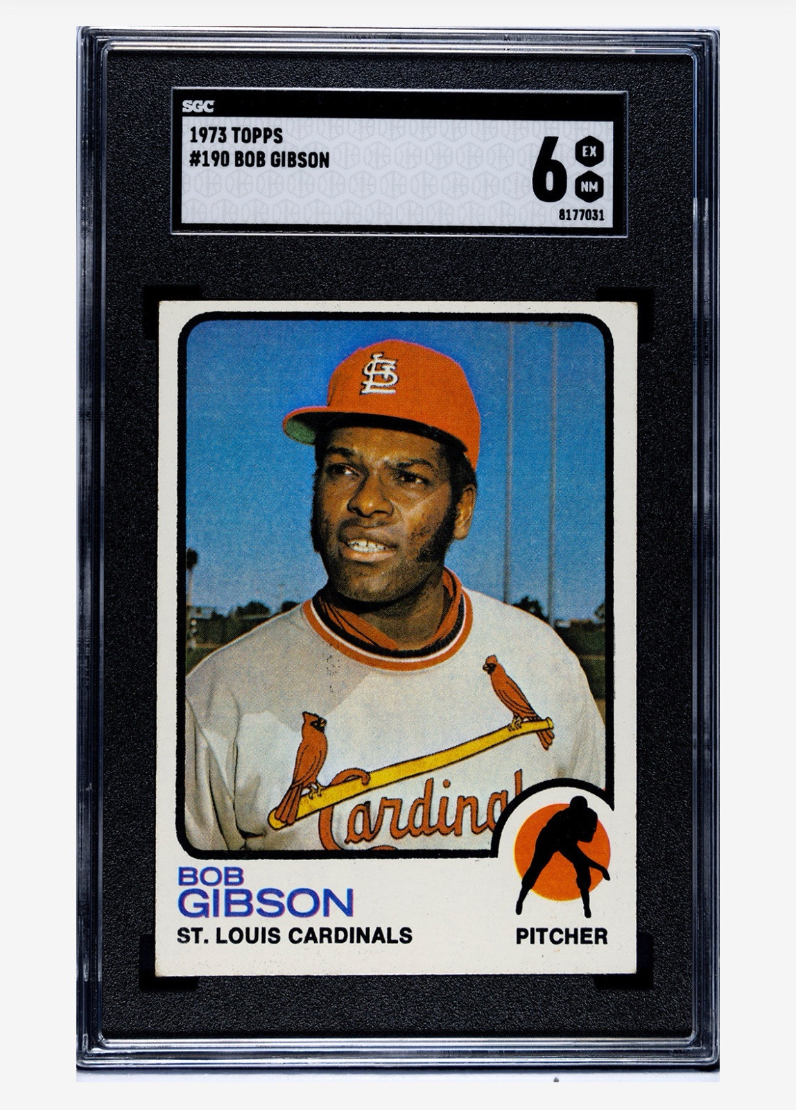 1973 Topps - Bob Gibson #190 SGC 6 Ex-nr MINT VIVID