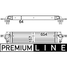 Ladeluftkühler MAHLE CI 201 000P für Renault Koleos I