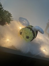 2 Different New Hand Crochet Bumble Bees