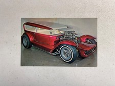 Vintage Monogram Models LIL COFFIN Promotional Postcard, Custom Show Car