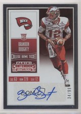 2016 Panini Contenders Draft Picks Bowl Ticket 34/99 Brandon Doughty Auto 0c6