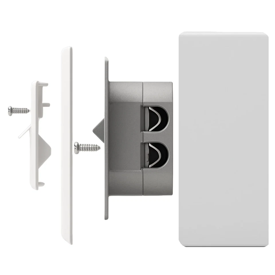 RJ45 Netzwerkdose CAT6A geschirmt 2-Port Aufputz Unterputz LAN-Dose Datendose - Bild 2 von 4