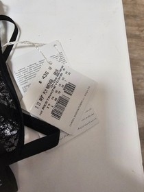 La Perla Black Honeycomb Lace Bra Panties Set MSRP $675  US Bra 32 Panties XS