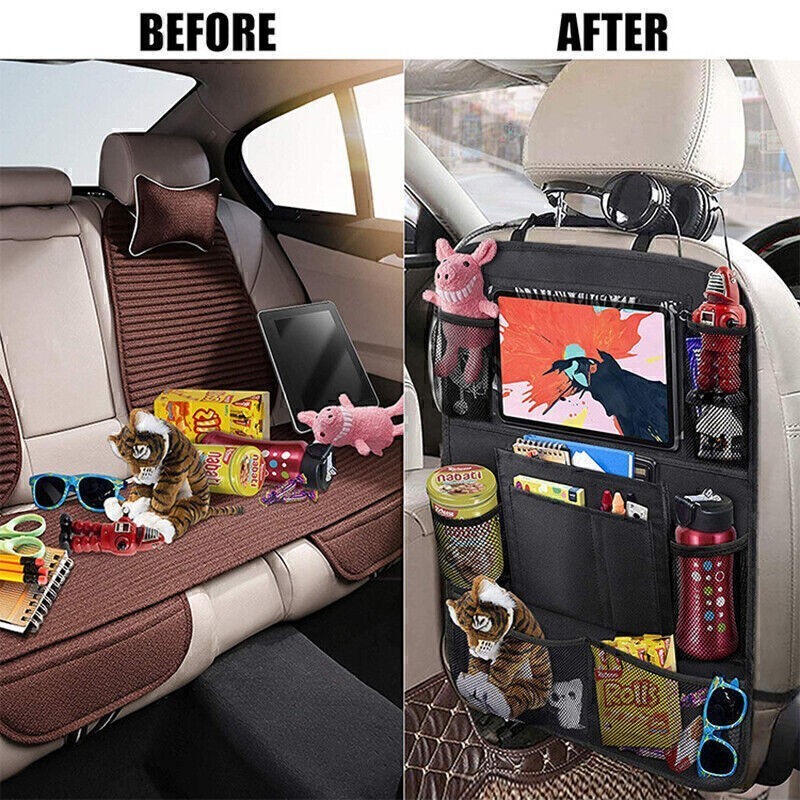 2pz Coprisedile Posteriore Auto Sottosedile Protezione Schienale Coprisedile foto 3